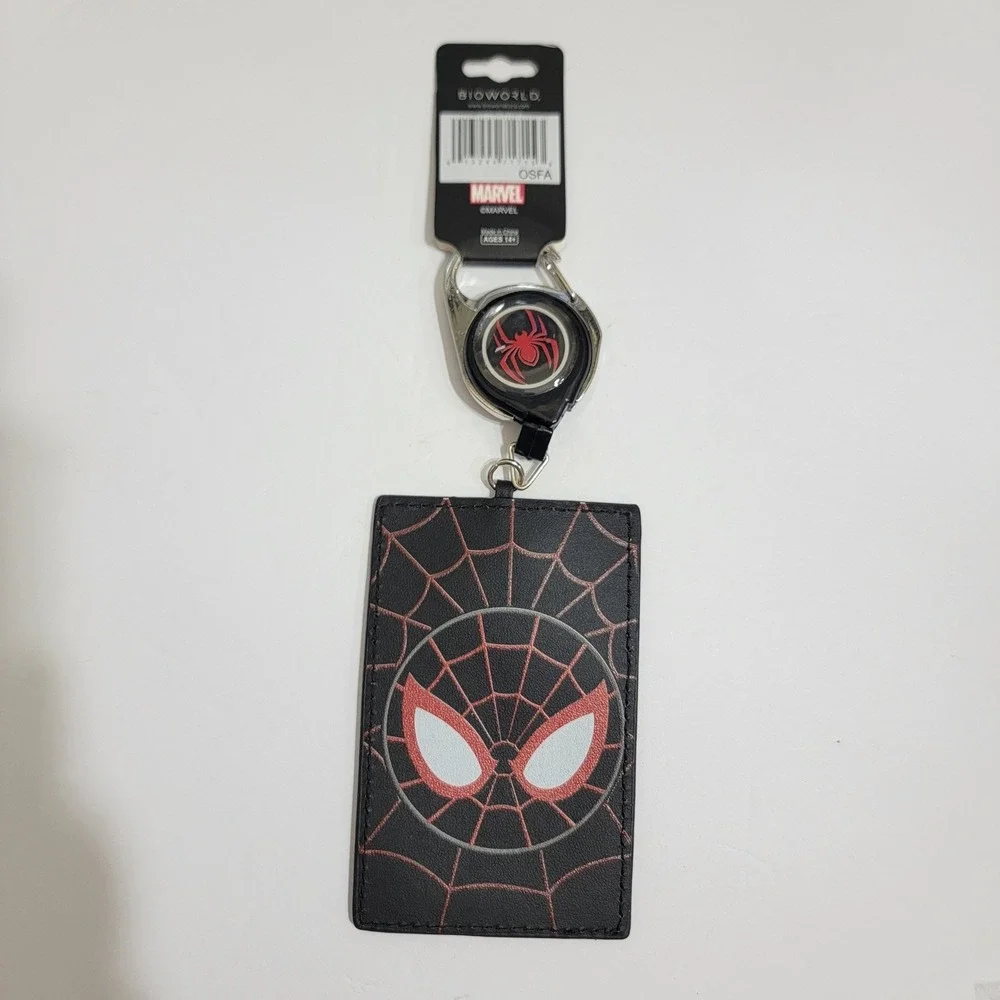 Marvel Spider-Man Miles Morales Retractable Lanyard ID Badge Holder Bioworld New